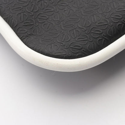 Loewe Shoulder Bag Repeat Anagram Black White Canvas Leather — view 7