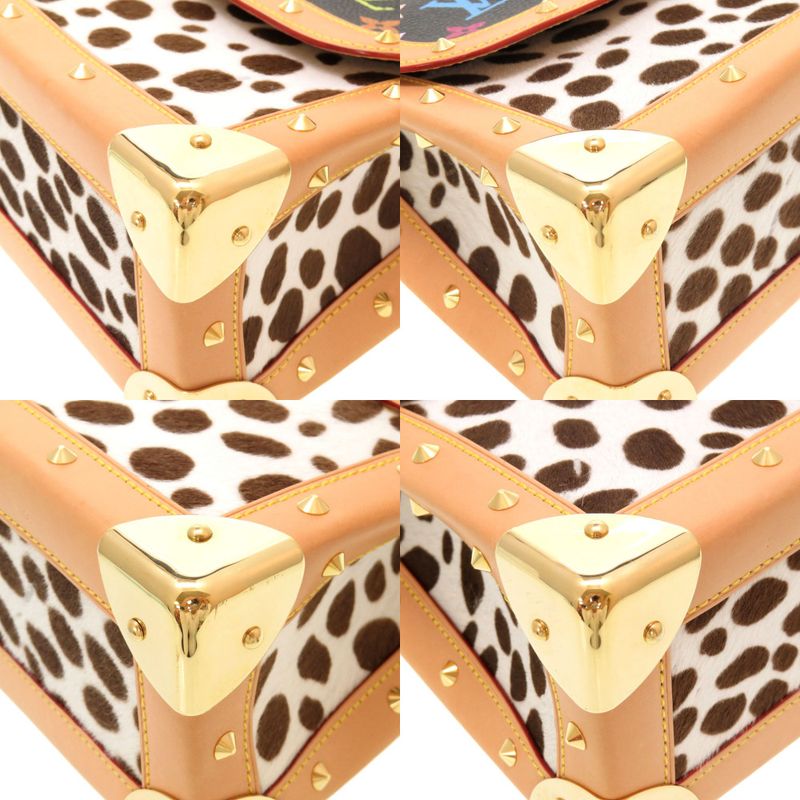 Louis Vuitton Monogram Multicolor Sac Dalmatian Chien Halaco Noir Black M92825