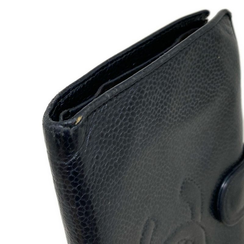 Chanel Bifold Wallet - Black Gold Hardware