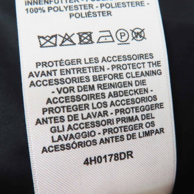 Hermes 2024 4h0178dr Crudo Cell Patch Hooded Down Jacket Black 34 With Hangers