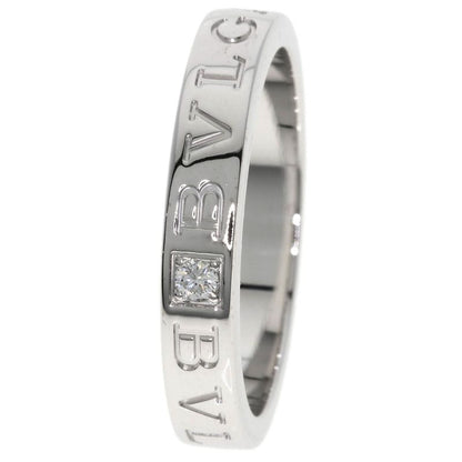 Bvlgari Bulgari Double Logo 1P Diamond Ring And Ring 18K White Gold Ladies
