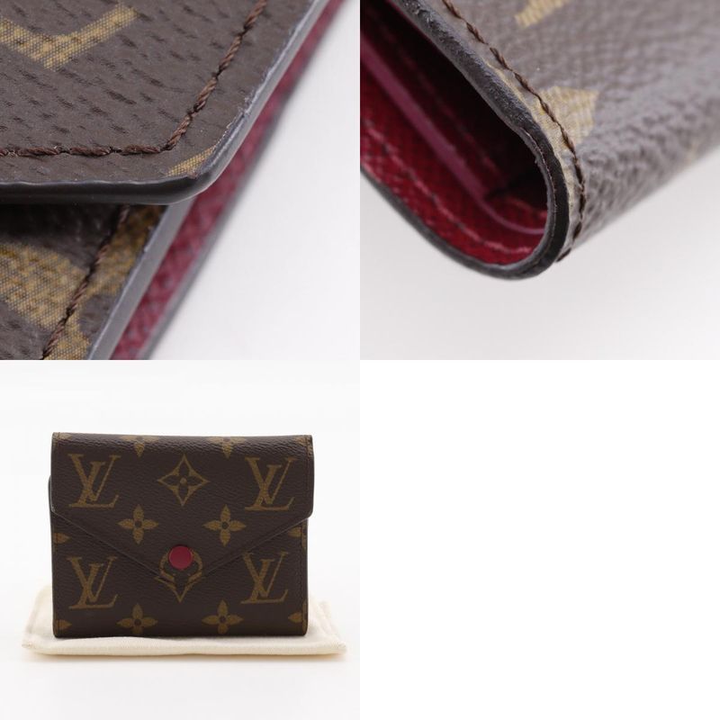 Louis Vuitton Portefeuille Victorine Fuchsia Monogram M41938 Monogram Canvas