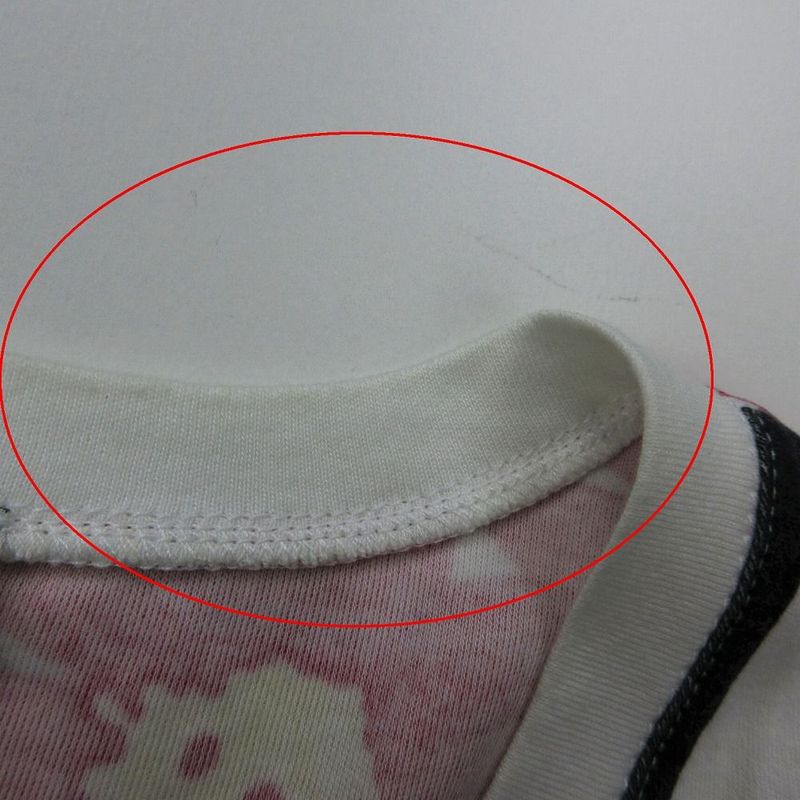 Christian Dior 04ss Dolls Stripe Floral V-Neck T-Shirt Short Sleeves Size M