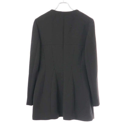 Christian Dior 15aw Zip-Up Wool Long Jacket 5a21221a1108 Black 40