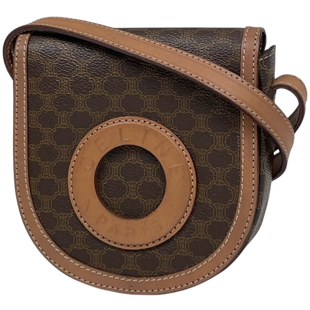 Celine Macadam Pattern Shoulder Bag Logo Pochette