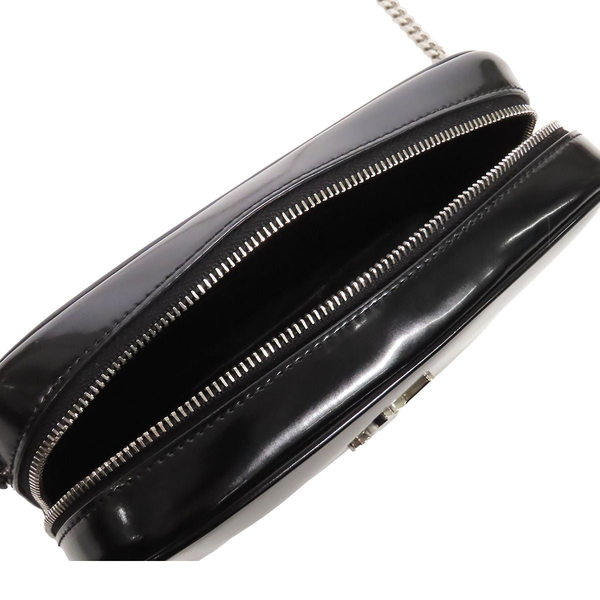 Saint Laurent Lou Mini Bag Black Patent — view 4
