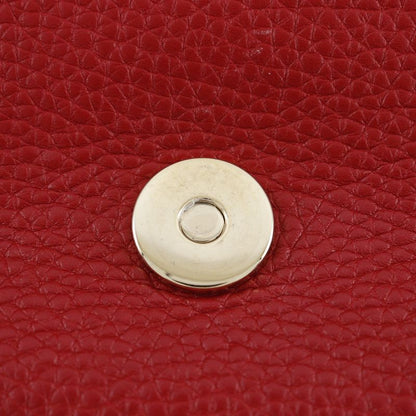 Gucci Soho Chain Shoulder Interlocking G 536224 Leather Red Ladies Shoulder Bag