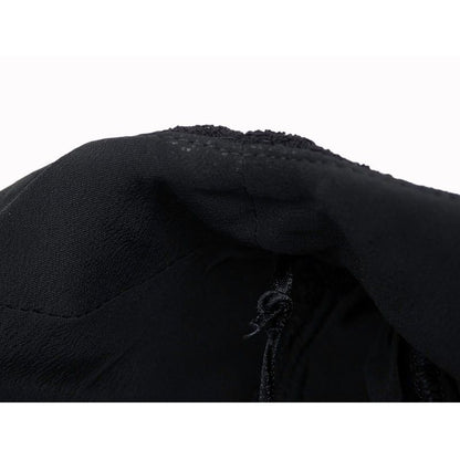 Gucci Wool Dress Short Sleeves Round Neck Slit Black Gold Tone GG Button #40