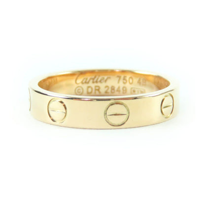 Cartier Love Ring 18K 750 Pink Gold Size 49