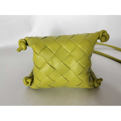 Bottega Veneta Shoulder Bag Intrecciato Mini The Knot Yellow Green — view 7