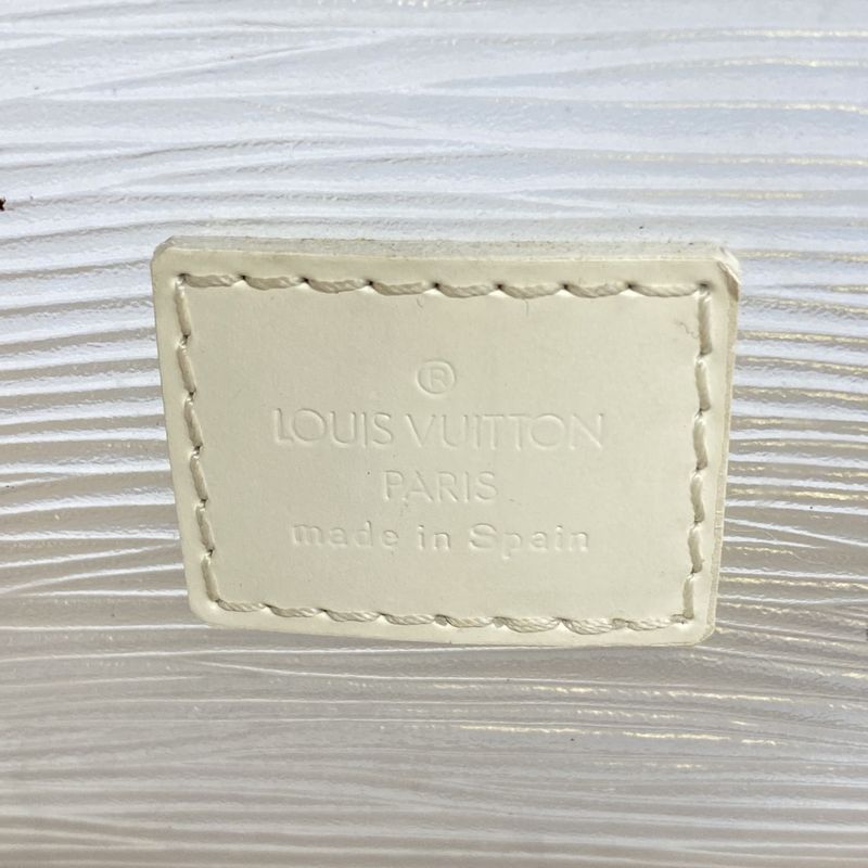 Louis Vuitton Handbag Epi Plage Mini Lagoon Bay M92263 White Women's