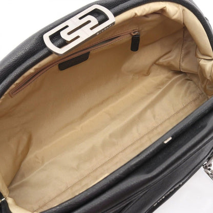 Bvlgari Shoulder Bag Parentesi Black Leather Chain — view 3