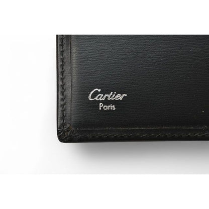 Cartier Wallet Bifold Fold Leather Pasha de Cartier Black — view 7