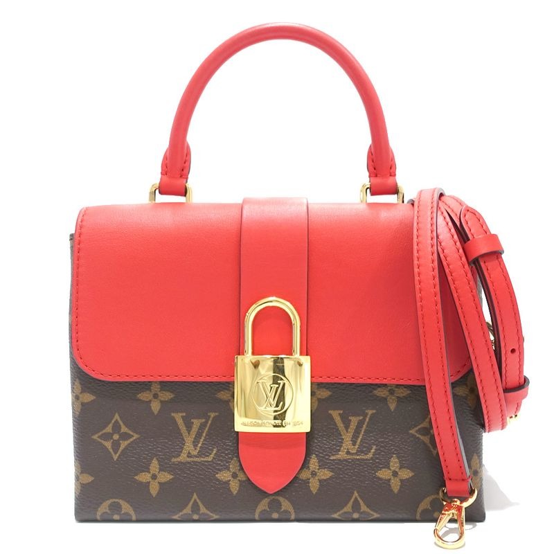 Louis Vuitton Locky-bb Handbag Monogram Brown Gold Hardware 2-Way