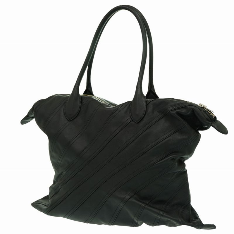 Loewe X Comme Des Garcons Junya Watanabe Tote Bag Leather Black 1622loewe