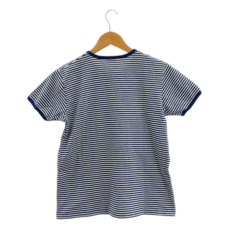 Celine - Embroidered T-shirt Striped T-shirt - M - Blue White - Women's