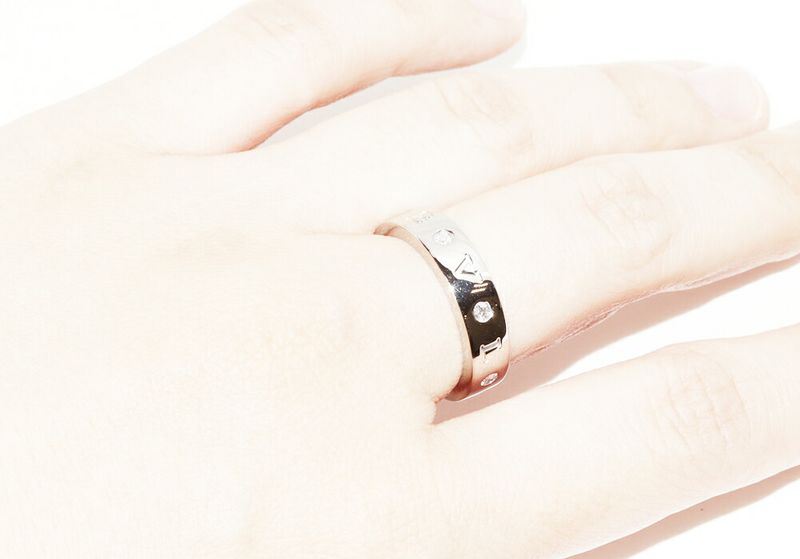 Bulgari Ring 18K White Gold Diamond 7p(020ct) Roman Sorbet Ring 354002