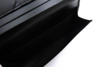 Bvlgari Long Wallet Wallets Men Leather Genuine Black 282852 Wallets Yen