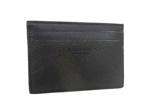 Bvlgari Bulgari Octo Leather Card Case Card Holder Pass Case Black Fu2093