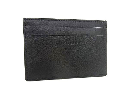 Bvlgari Bulgari Octo Leather Card Case Card Holder Pass Case Black Fu2093