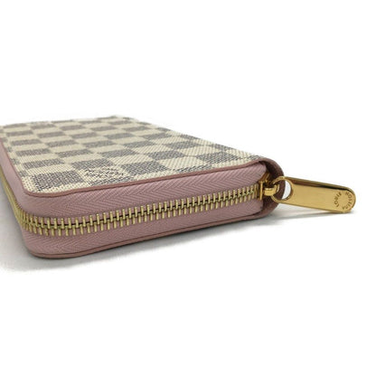 Louis Vuitton Zippy Wallet Damier Azur Rose Ballerine