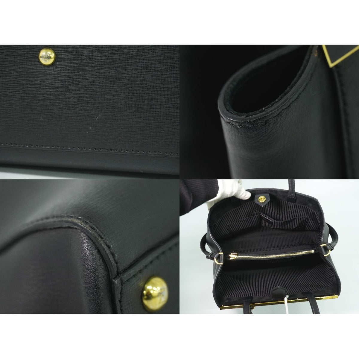 Fendi Tou Jours 2-Way Shoulder Bag Leather Black — view 7
