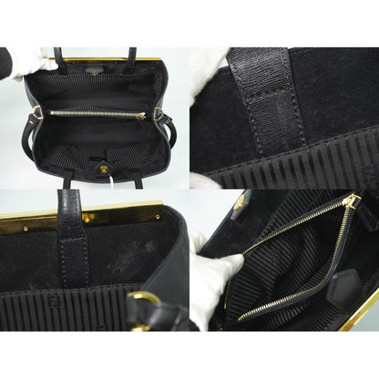 Fendi Tou Jours 2-Way Shoulder Bag Leather Black — view 8