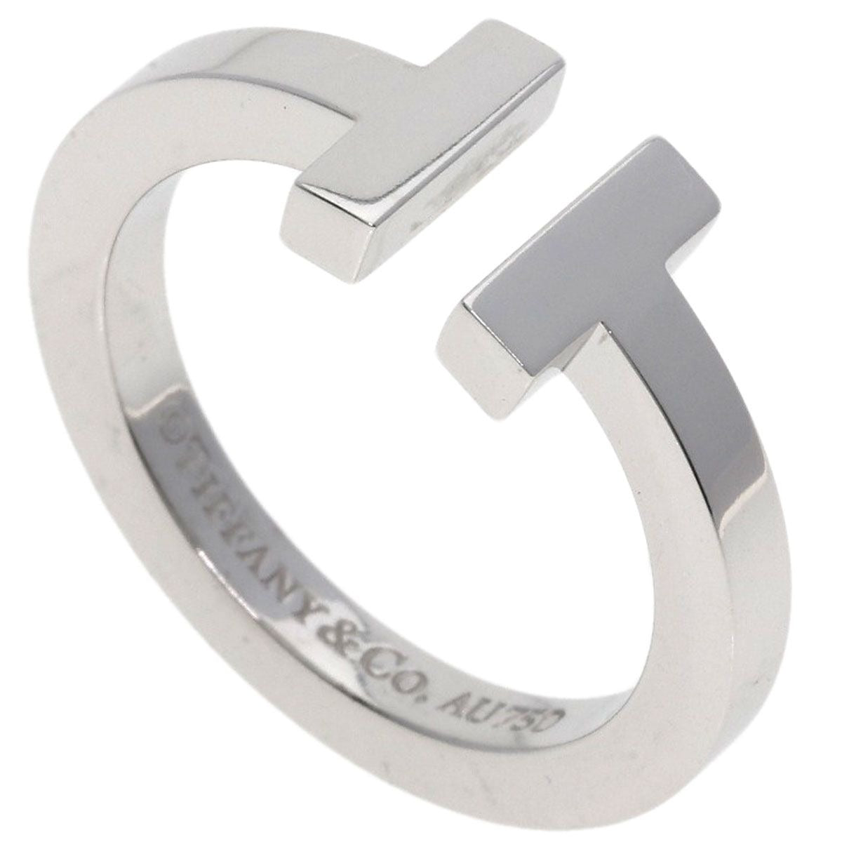 Tiffany & Co T Square Ring 18K White Gold