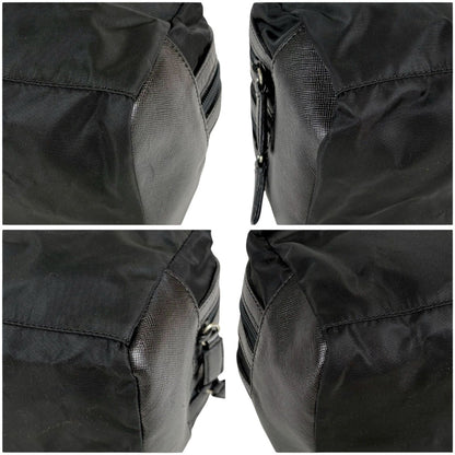 Prada Triangle Logo Clutch Multi Pouch Black Tessuto — view 6