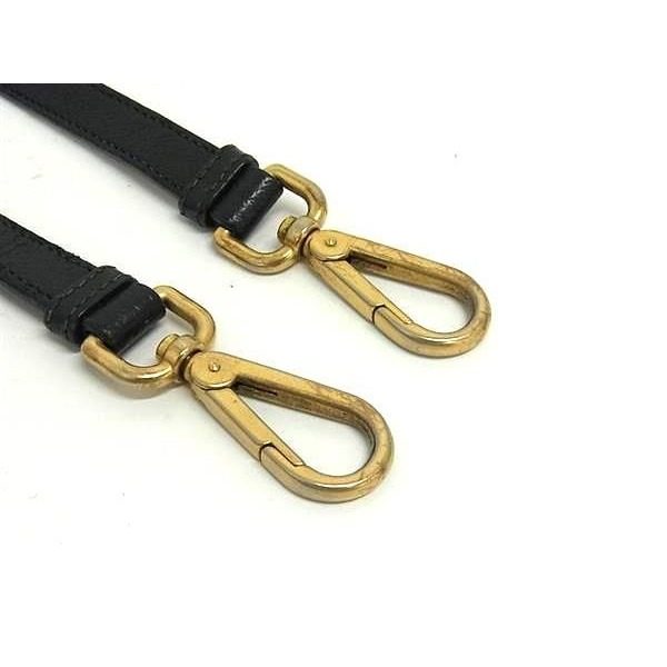Prada Leather Bag Shoulder Strap Belt Crossbody Black — view 3