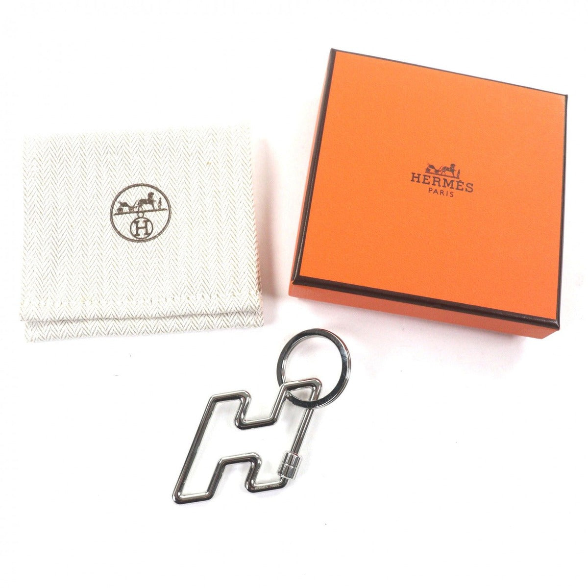 Hermes to Speed Key Ring Holder Silver — view 2