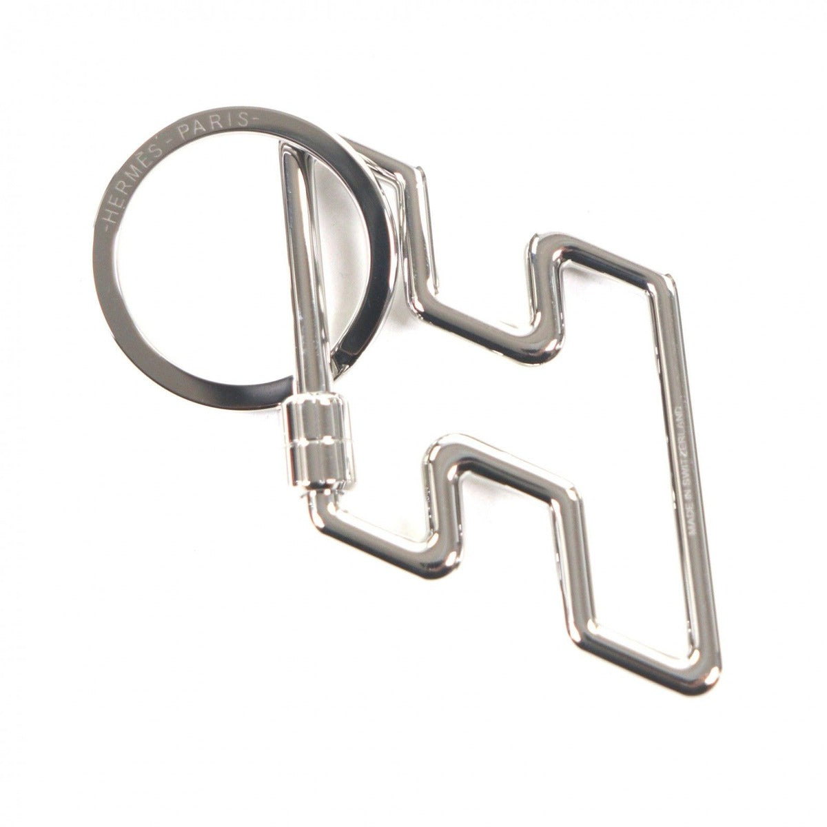 Hermes to Speed Key Ring Holder Silver — view 4