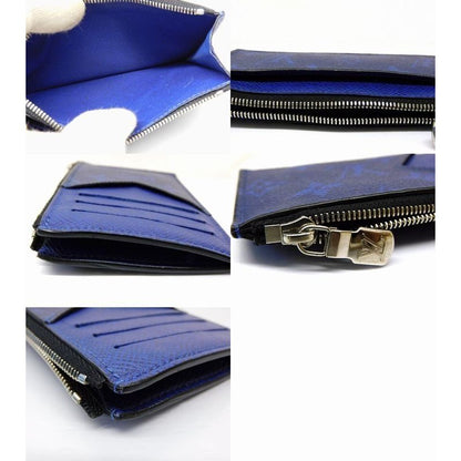 Louis Vuitton Coin Card Holder Taiga Llama Cobalt Blue Monogram — view 3