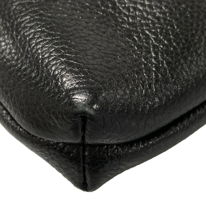 Balenciaga Shoulder Bag Crossbody Flat Pouch 673169 Black Leather