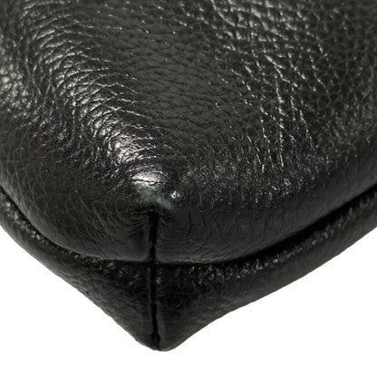 Balenciaga Shoulder Bag Crossbody Flat Pouch 673169 Black Leather