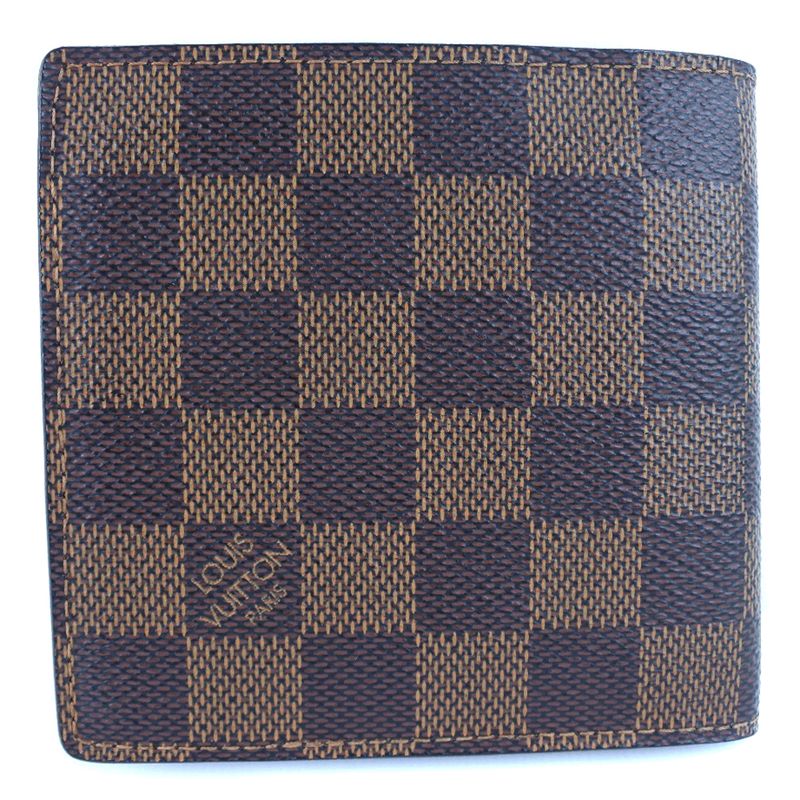 Louis Vuitton Portefeuille Marco N61675 Damier Canvas Brown Ca0089 Men's