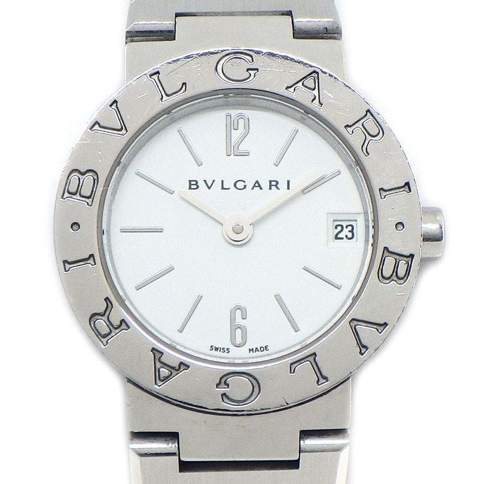 Bvlgari Watch White Dial Date SS Quartz Analog