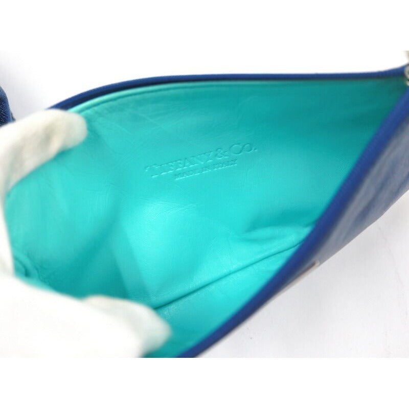 Tiffany & Co. Reversible Tote Blue Suede Metallic — view 8