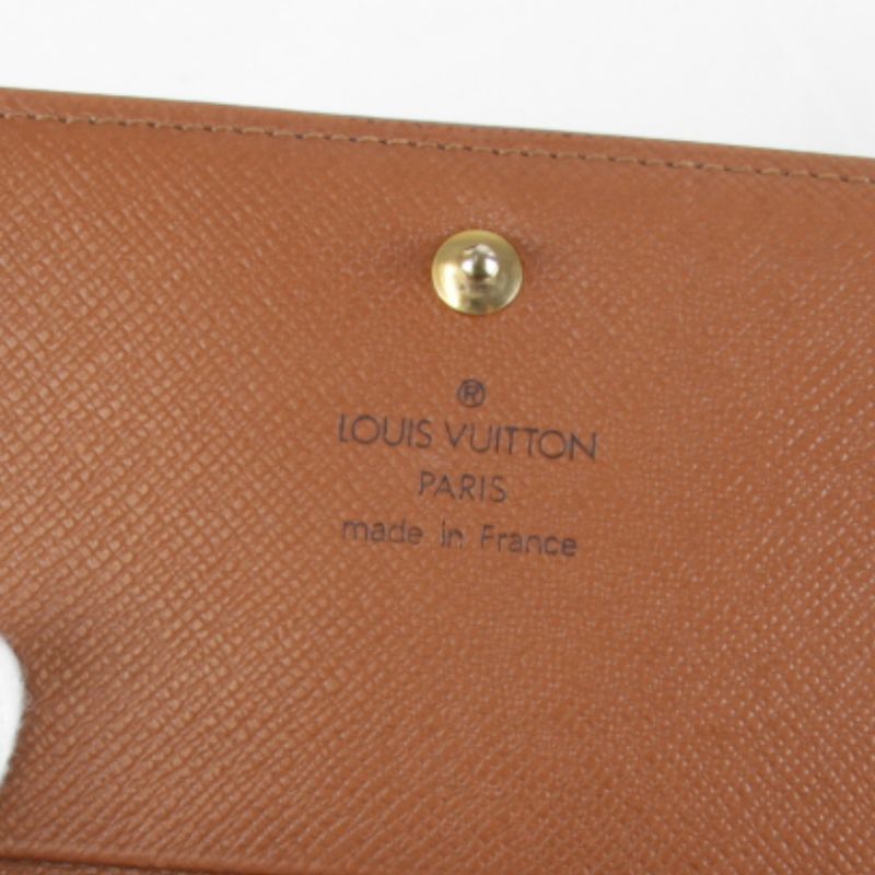 Louis Vuitton Porte Monet Vieux Trésor M61730 Bifold Wallet Monogram