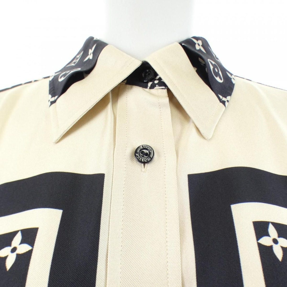 Louis Vuitton Striped Accent Monogram Shirt — view 6