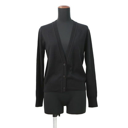 Hermes Cardigan Lift Silk Cotton 36 Black