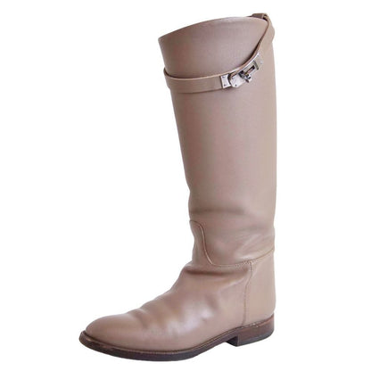 Hermes Long Boots Jumping Kelly Leather