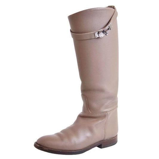 Hermes Long Boots Jumping Kelly Leather