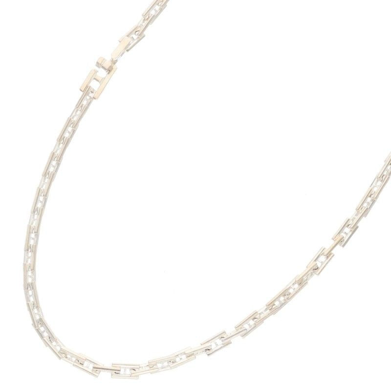 Hermes Hera Cles Silver Necklace 42 cm