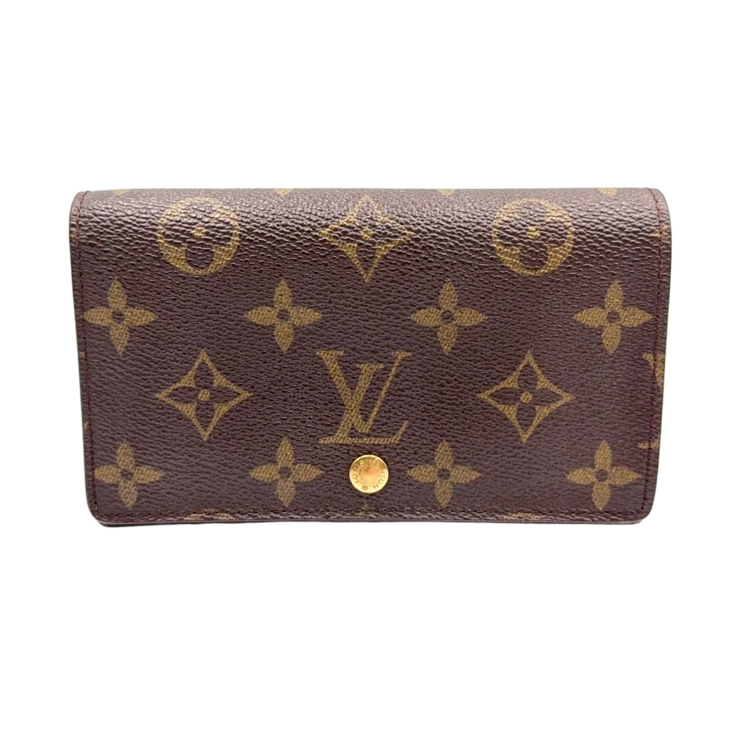 Louis Vuitton Porte-Monnaie Viet Tresor Monogram Leather Brown Bifold Wallet