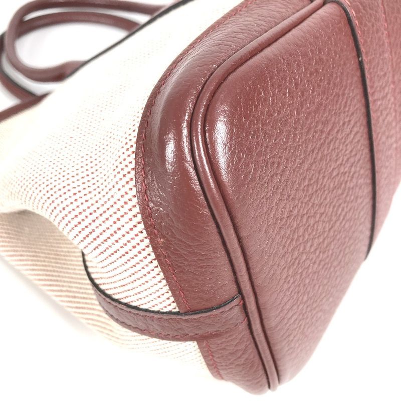 Hermes Handbag Garden Party TPM Garden Party TPM Toile Ash Wine Red