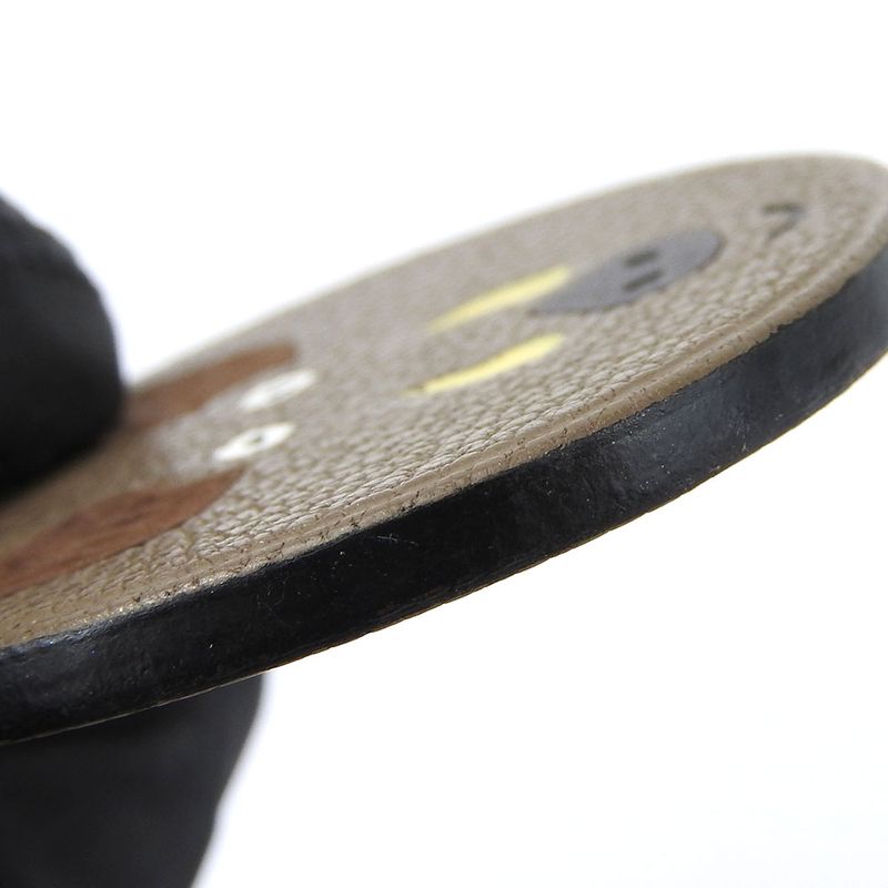 Hermes Bag Charm Leather Silver 925 Brown Wild Boar 2007 Ladies Women Hermes