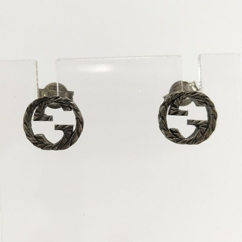 Gucci Earrings Interlocking SV 925 AG Silver