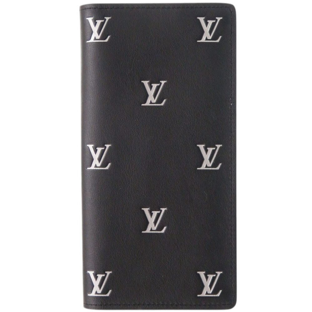 Louis Vuitton LV Blason Portefeuille Brother NM Leather Black Wallet
