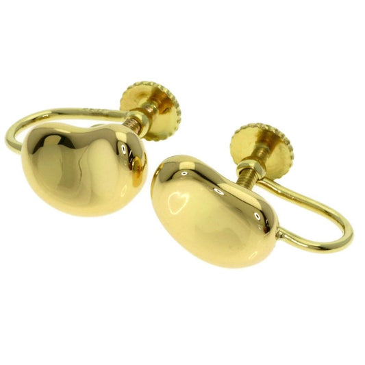 Tiffany & Co Bean Earrings 18k Yellow Gold
